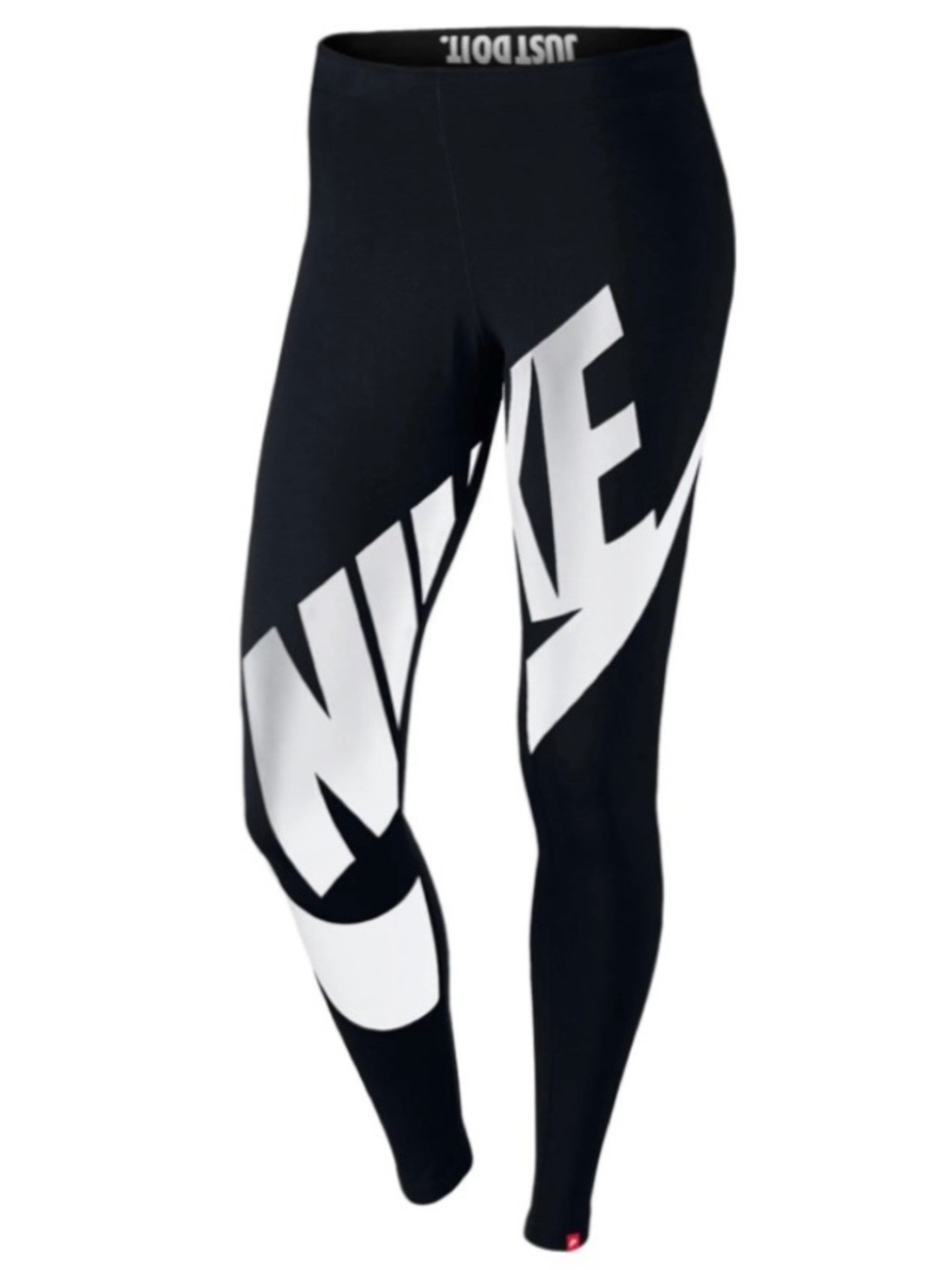 Nike Explode Leg-A-See Leggings Women's Small Black Oversized Logo pre-owned